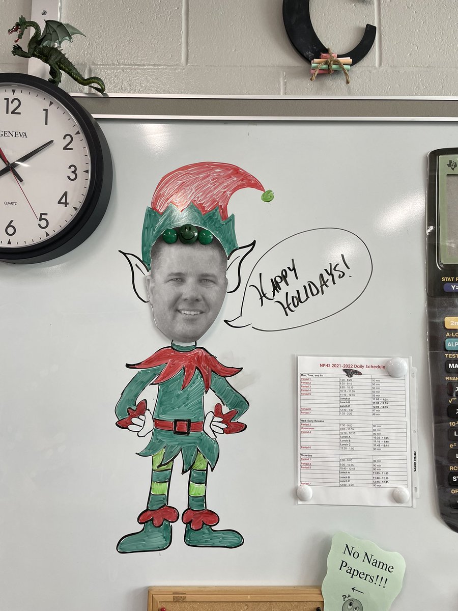 The Mr. Voelz countdown to summer has officially started! He’s a little tanner than he was at Christmas and spring break!  <a href="/VoelzJames/">New Palestine High School</a> @MitchanerNPHS <a href="/BurkNPHS/">Mitch Burk</a> #WeAreDragons