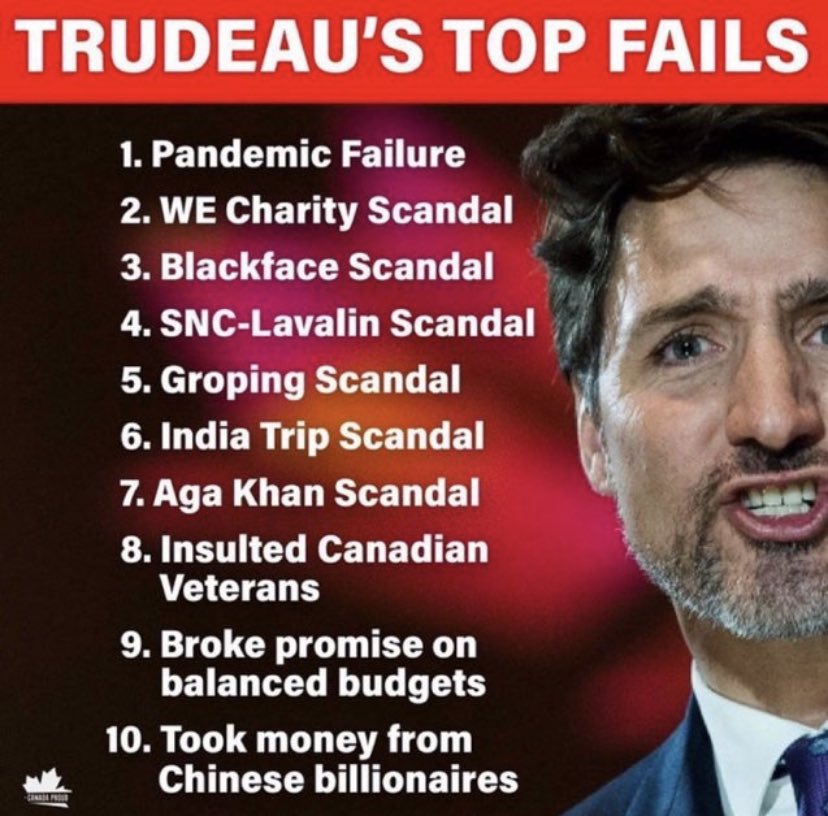 It's Monday, May 15th. Justin Trudeau is the worst prime minister ever.

#TrudeauMustGo
#TrudeauWEFpuppet
#TrudeauChineseAsset
#TrudeauCorruption
#TrudeauBrokeCanada
#TrudeauIsAPsychopath
#TrudeauMustResign
#SinghMustGo
#NeverNotley
#VoteUCP
#KillBillC11
#KillBillC21
#VotePPC