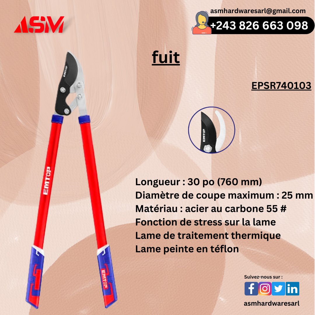 AsmHardwaresarl's tweet image. Pour terminer votre projet beaucoup plus rapidement et plus facilement, utilisez la puissance des outils électriques
#lopper #loppers #utilitknife #utilityknives #tinsnips #toolsforlife #toolsforconstruction #constructiontools #ASM #asmhardwaresarl #nordkivu #nordkivu_goma