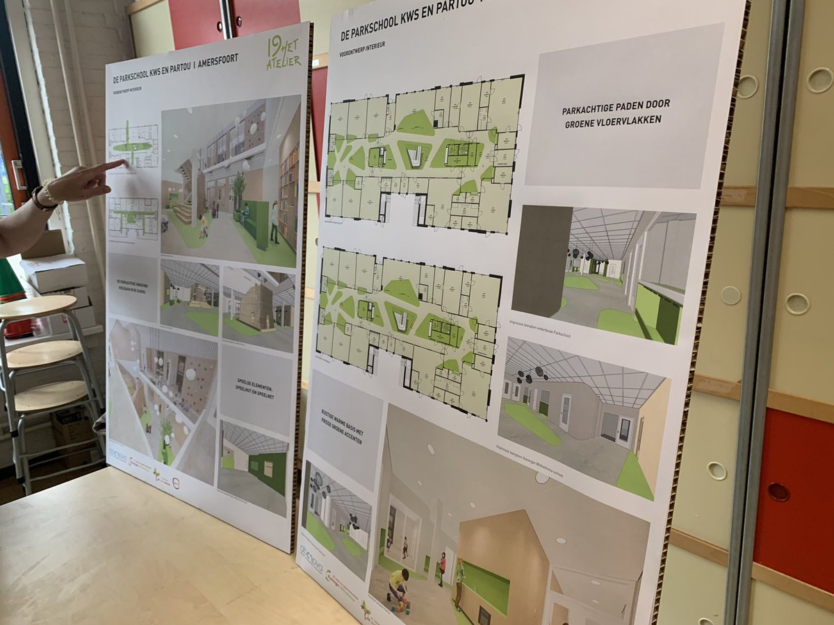 Veel belangstellende ouders én buren vanavond voor het ontwerp van de nieuwe Parkschool en KWS in #Schothorst <a href="/Gem_Amersfoort/">Gemeente Amersfoort</a>. #onderwijs #Schothorstvernieuwt