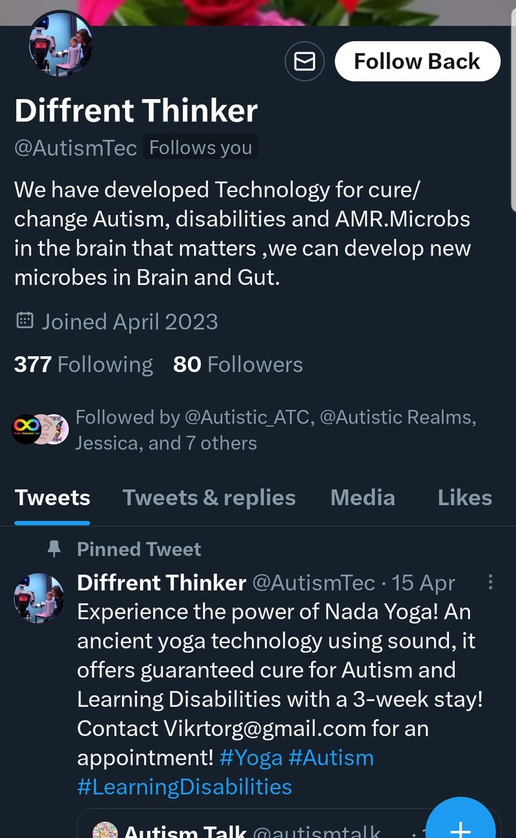 What in the f**k. We don't need or want a 'cure'. If you are in the #autistic community and this account followed you, prob time to delete them. That's not okay. #autism #autisticacceptance #autismacceptance #autisticpride #autisticjoy #autisticadult