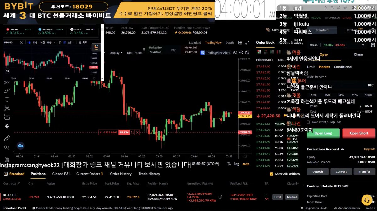 ThinkingBitmex's tweet photo. 🚨🚨BREAKING NEWS🚨🚨

KOREAN YOUTUBE SENSATION SATTO IS SHORT BITCOIN ON 30X LEVERAGE FOR $1.7M

Liquidation Price: $28k https://t.co/D5SQstwhKb