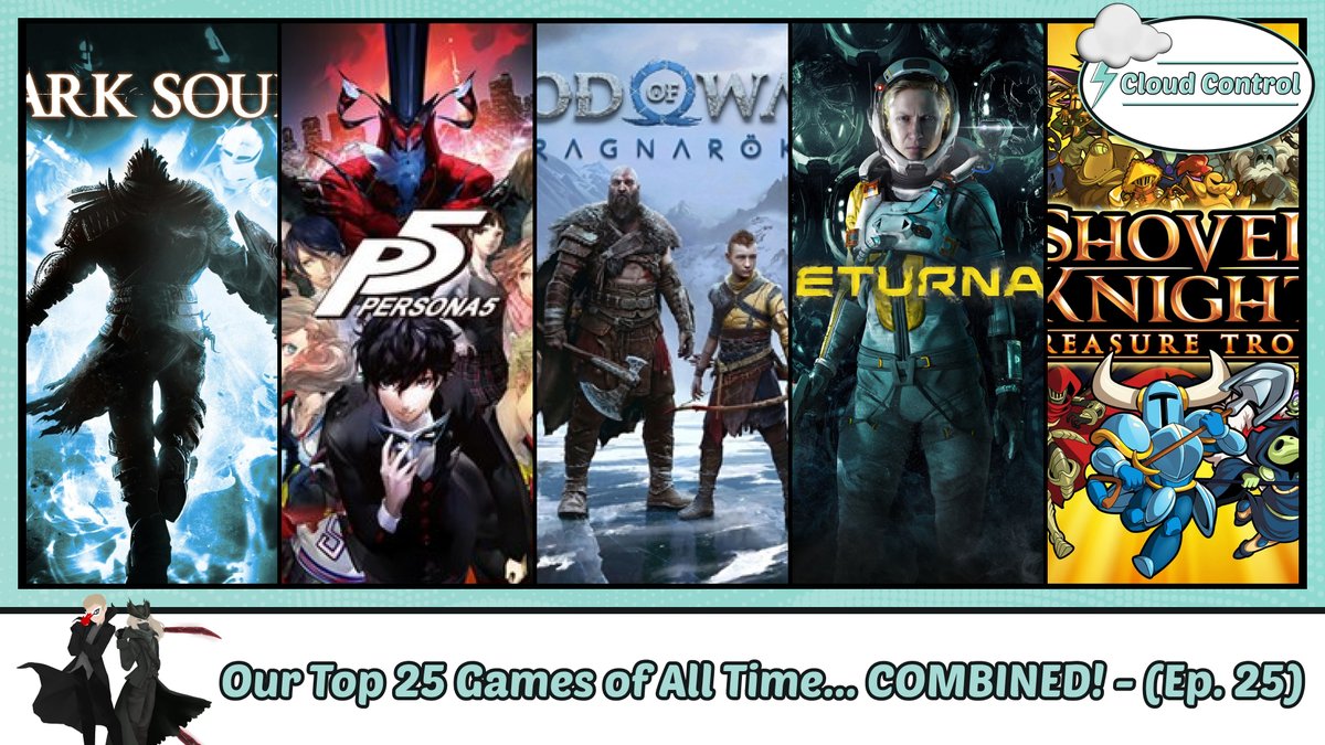 CloudControlPod's tweet image. It's our 3rd annual Combined Top 25 Games of All-Time list!

One of our favorite episodes - we hope you agree!

Audio: podcasters.spotify.com/pod/show/cloud…
Video: youtu.be/Rf1XfTj8fAY