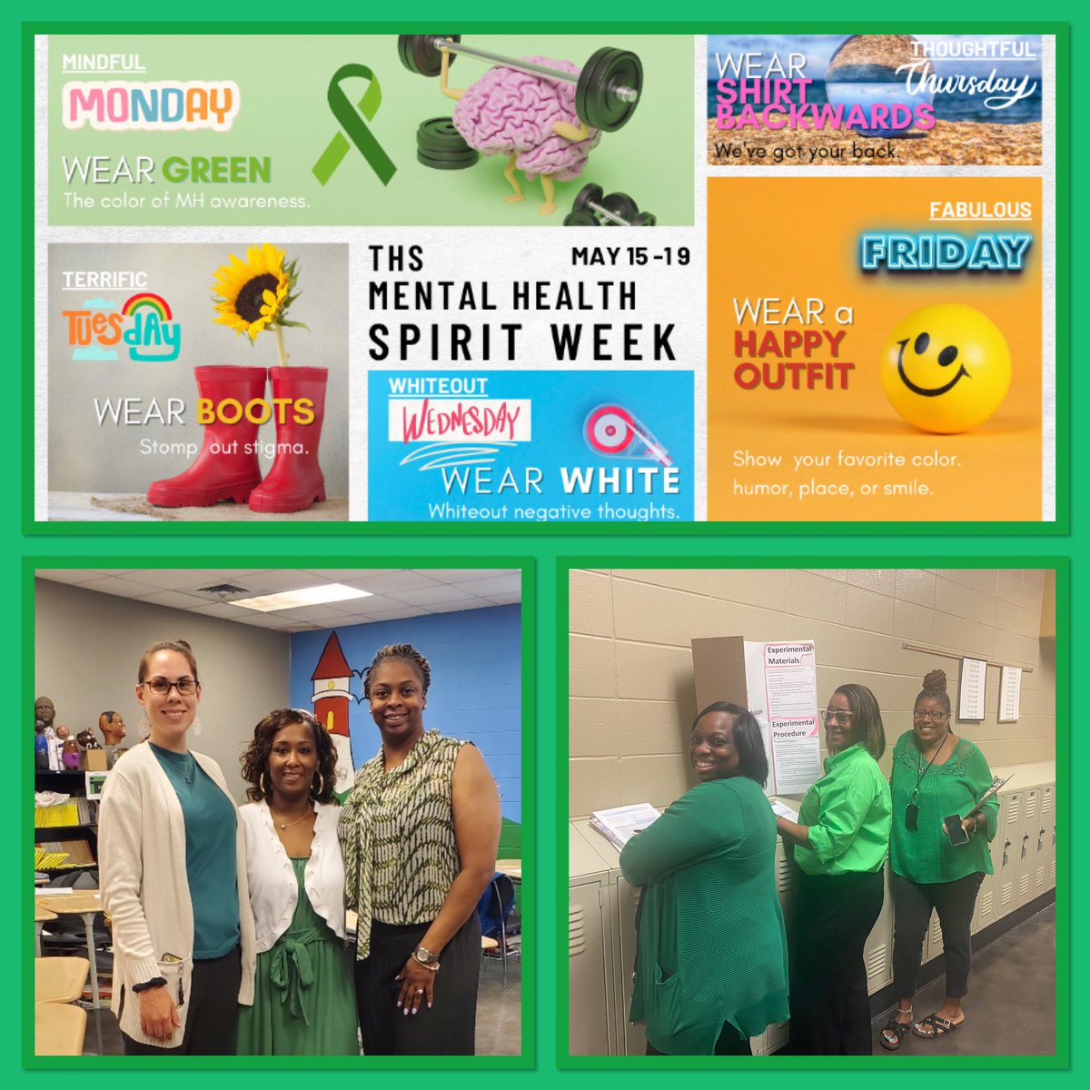 <a href="/WestEndAcadBham/">West End Academy</a> we are celebrating Mental Health Spirit Week <a href="/BhamCitySchools/">Birmingham City Schools🎓</a> - We are ready with a PURPOSE! <a href="/ChandraBlackmo8/">Chandra Watkins</a> <a href="/mlznteacher/">Lawanda Minor</a> <a href="/UniquelyMeeh34/">Jacqueline Walker</a> <a href="/DrMarkSullivan/">Mark Sullivan, Ed.D</a> <a href="/4newzscoop/">Sherrel Stewart</a>