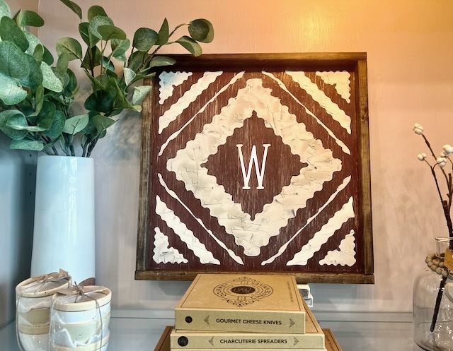 Look at these new textured art projects! They look even better in person! Come make one this week!