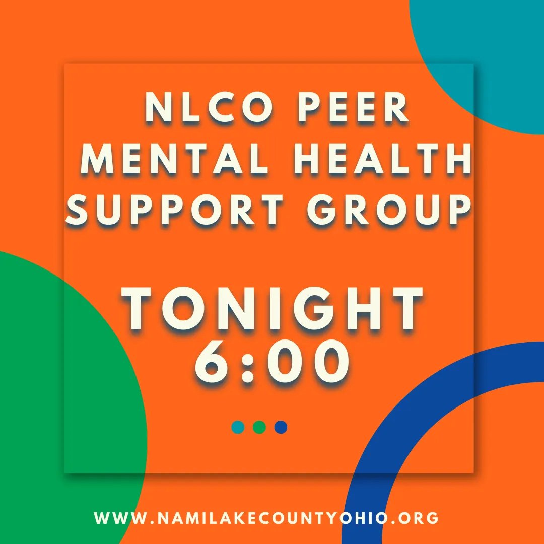 Join us for NAMI Connection: Peer Support Group (online) by clicking the link. buff.ly/3O5pwUi  #MentalHealthMatters #StigmaFree #NLCO #PeerSupport #MentalHealthAwareness #YouAreNotAlone
