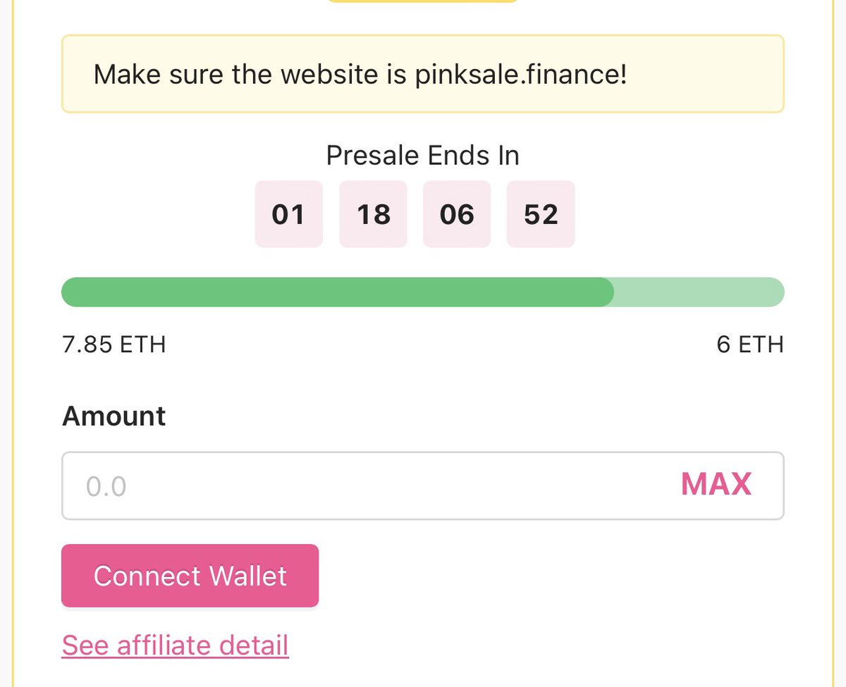 InfinityBox_'s tweet image. 🔥INFINITY BOX - 🔹6 ETH SOFT CAP FILLED 

📌InfinityBox 🔹ETH presale:
pinksale.finance/launchpad/0x09…

✅ KYC ✅ AUDIT ✅ SAFU

We just filled soft cap of 🔹6 ETH ,in just few hours of going Live on Pinksale, this gonna be the most Hyped &amp;amp; Trending Presale on Pinksale. Dont Miss Out!