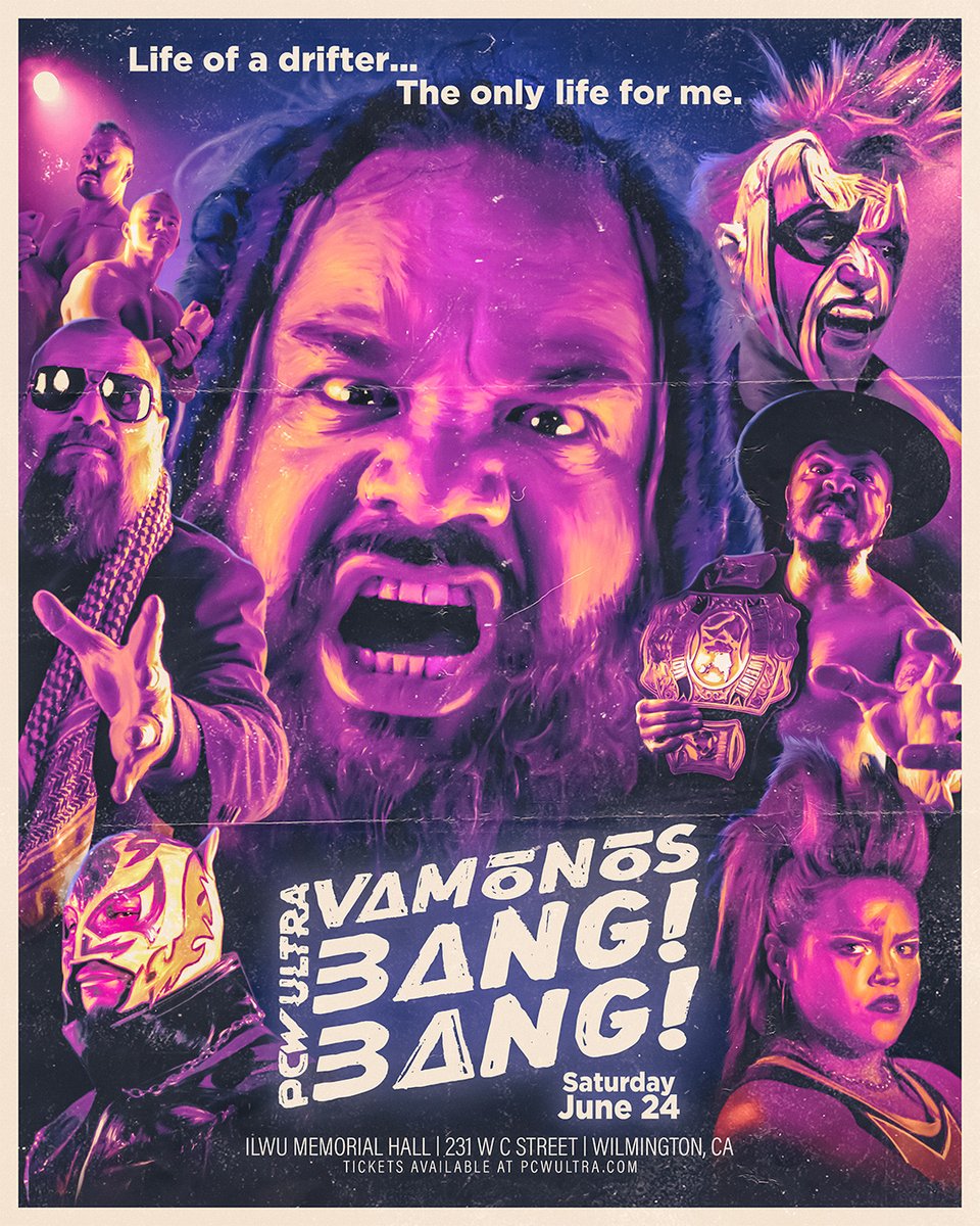 On SALE NOW!!! PCW ULTRA™​ presents 'Vámonos Bang! Bang!' Saturday - June 24, 2023 ILWU MEMORIAL HALL 231 W C Street • Wilmington, CA ɢᴇᴛ ᴛɪᴄᴋᴇᴛꜱ: PCW-June24.eventbrite.com #ProWrestling #pcwultra #WrestlingTwitter #indiewrestling #WrestlingCommunity #VamanosBangBang