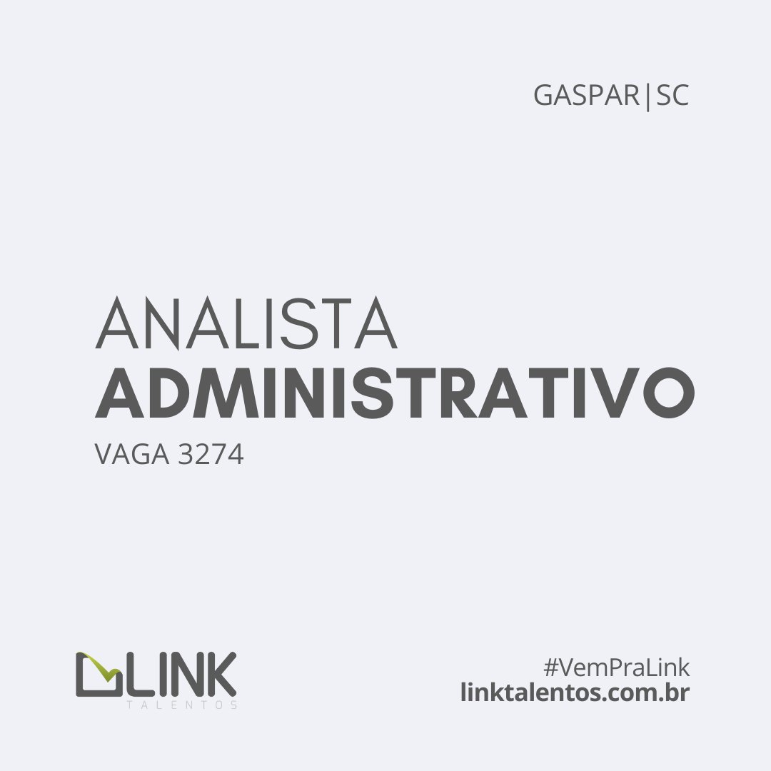 Linktalentos's tweet image. 📌Se você gosta de trabalhar com rotinas administrativas, financeiras e DP #VemPraLink

Canditate-se, vai ser uma prazer conversar com você!

💻linktalentos.com.br
📱(47) 98455.0112
(47) 98462 2319

#temosvagas #vagasemsantacatarina #analistaadministrativo #vagaanalista