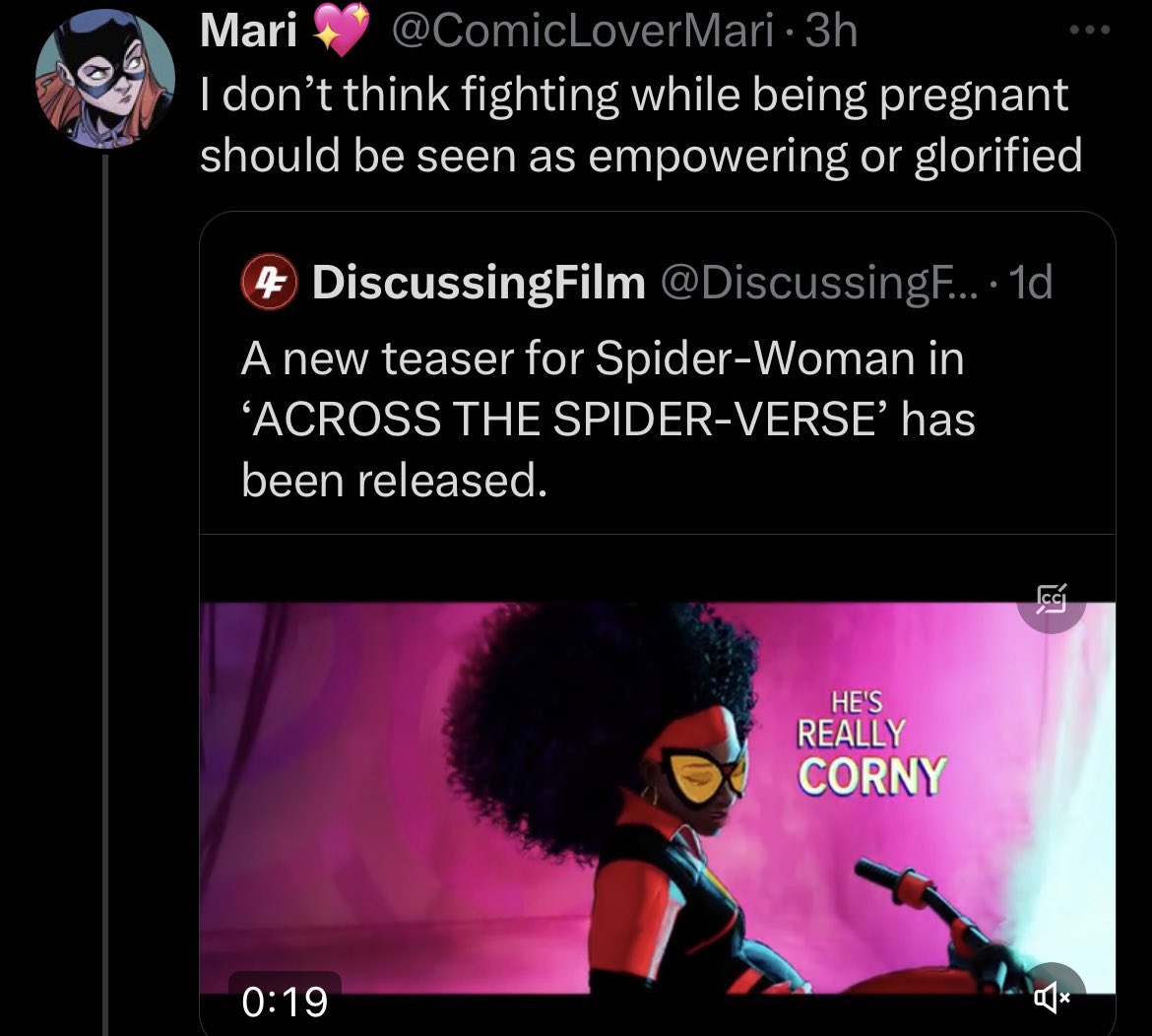 God, I'm glad I got this girl blocked. Jessica Drew fought regular dudes in the comic and got out just fine. And besides, this threat is probably so serious that nobody in their homeworld is safe.