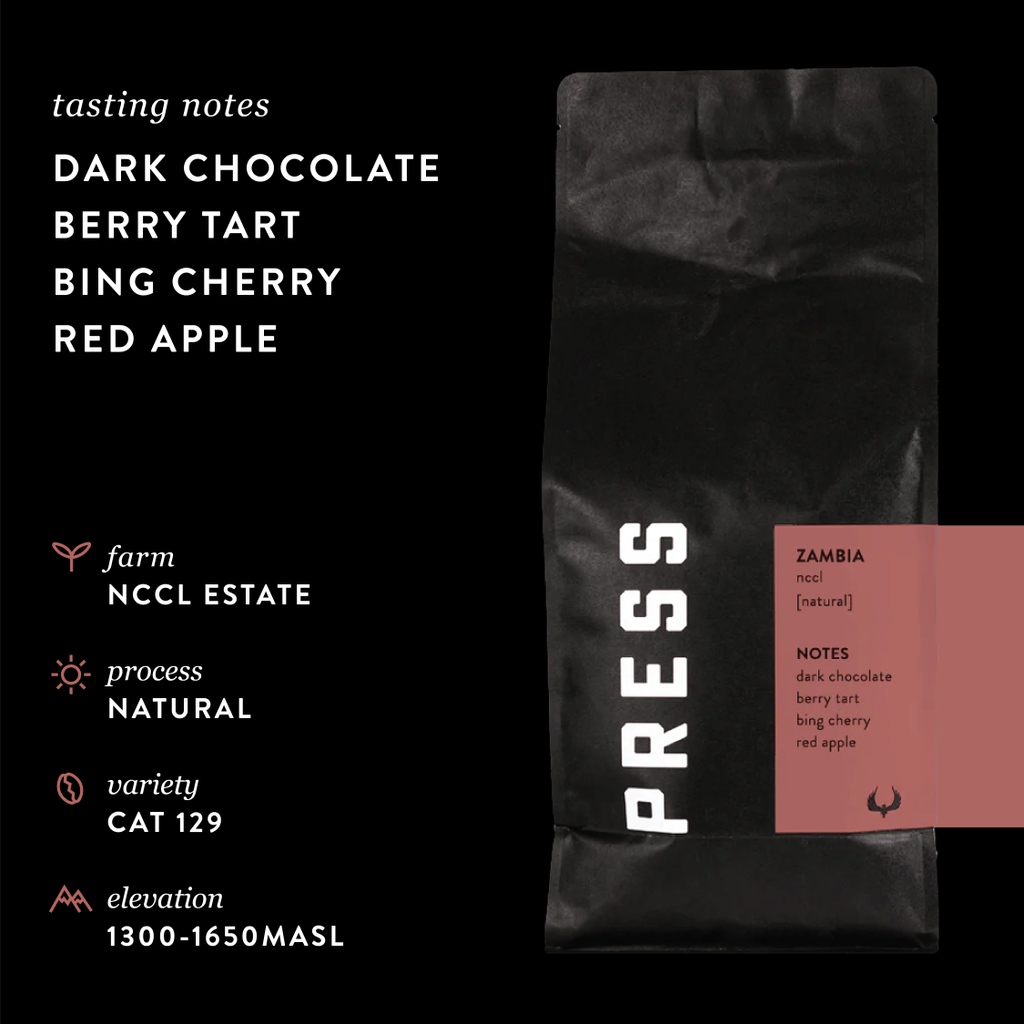 PressCoffee's tweet photo. New Coffee Release: Zambia NCCL🍎🍫🍒⁠
⁠
With notes of Dark Chocolate, Berry Tart, Bing Cherry, and Red Apple, we are sure you will like the Zambia NCCL if you are a fan of equally tart and smooth medium-bodied brews.
⁠
https://t.co/VzUVkhPHYN https://t.co/6uNJPURPWr
