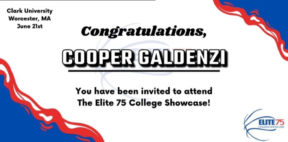 CooperGaldenzi's tweet photo. Thank you @DylanThayer0 for the invite to elite 75. @NERRHoops https://t.co/NckX1AFEqX