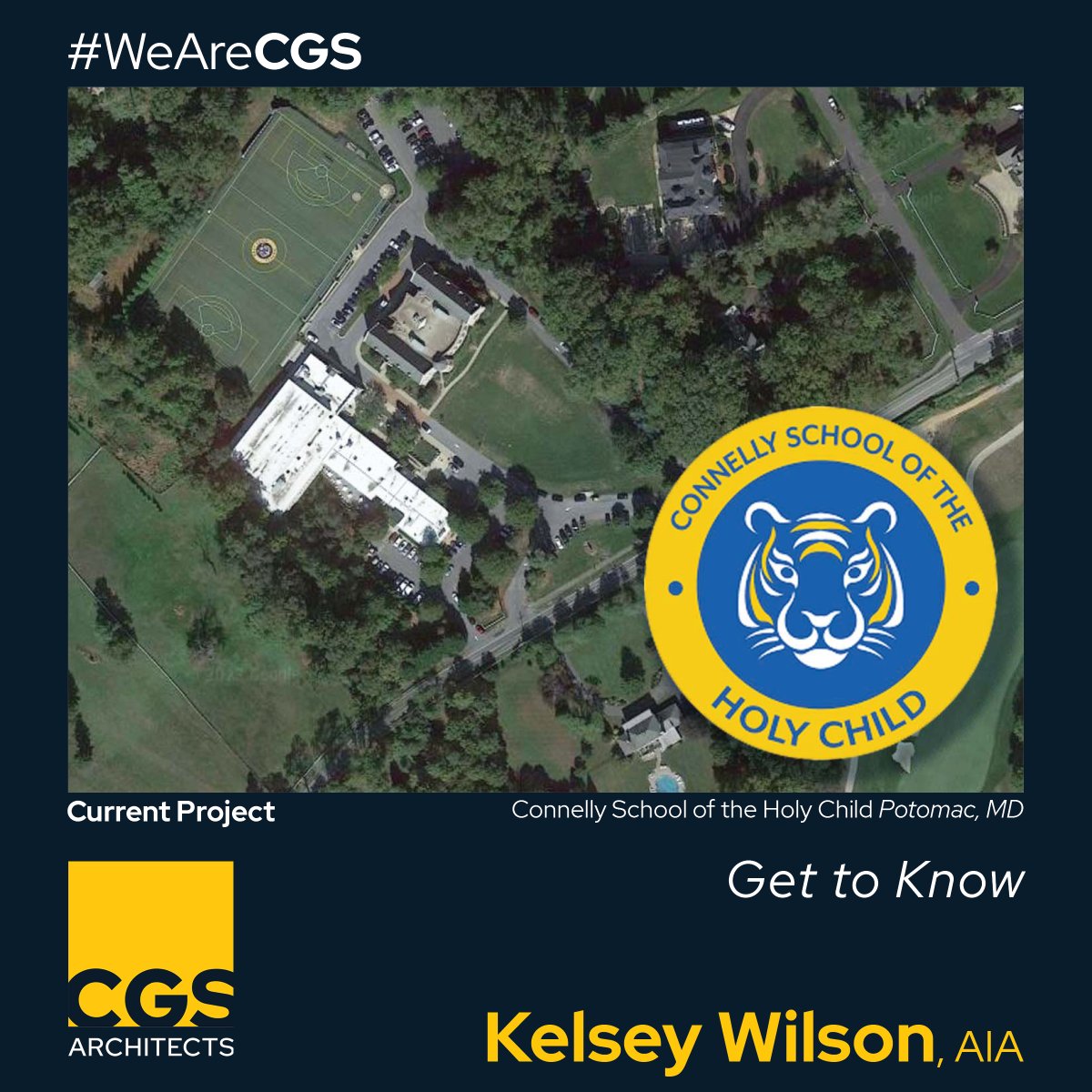 This week, let's get to know Kelsey Wilson, AIA in our #WeAreCGS series.

<a href="/HolyChildMD/">Holy Child</a>