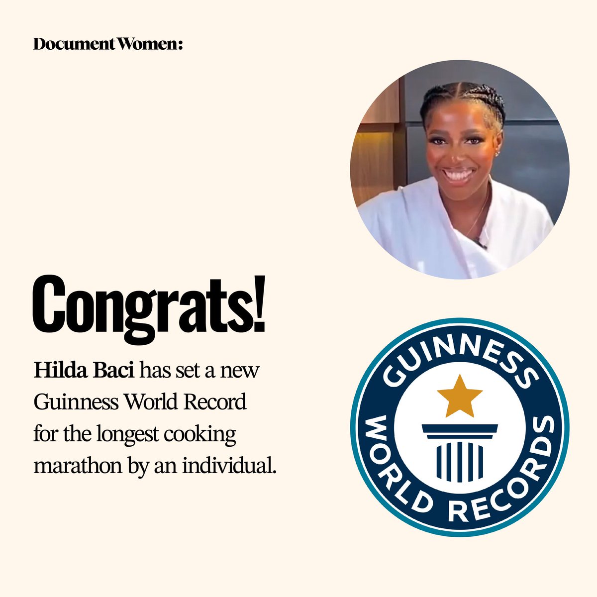 Hilda Baci!
That is the tweet!