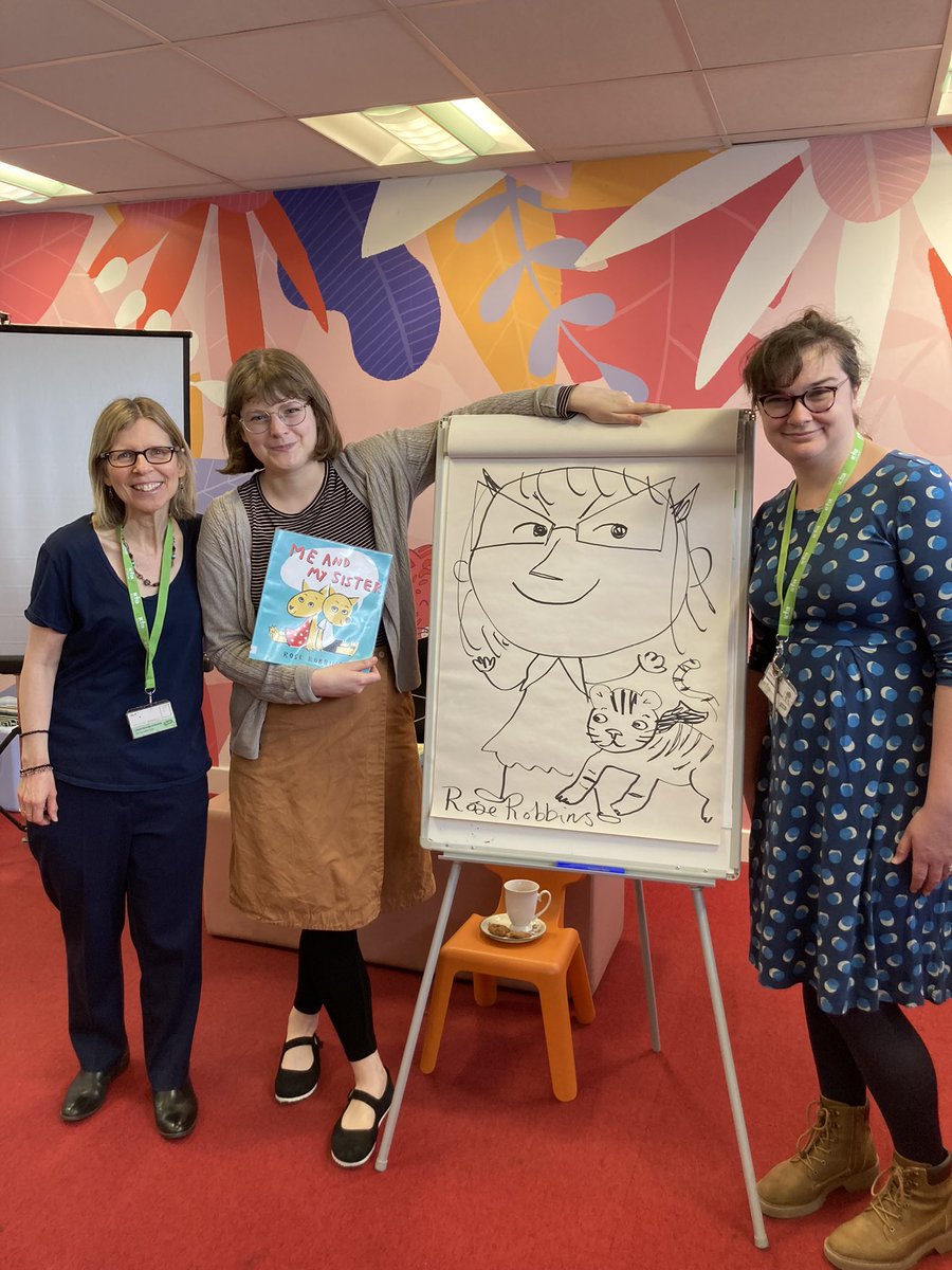 #OrpingtonLiteraryFestival: Day 1: pupils and staff from @DarrickWoodINS had a lovely session with author & illustrator Rose Robbins this morning at #OrpingtonLibrary who showed us how to draw comic strip characters. Fantastic pictures drawn by all! @Orpington1st @Better_UK