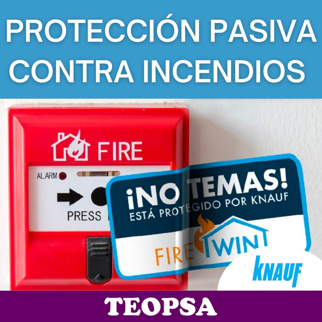 La 𝐩𝐫𝐨𝐭𝐞𝐜𝐜𝐢ó𝐧 𝐩𝐚𝐬𝐢𝐯𝐚 𝐜𝐨𝐧𝐭𝐫𝐚 𝐢𝐧𝐜𝐞𝐧𝐝𝐢𝐨𝐬 requiere  soluciones integradas, seguras y certificadas. 
Los ss resistentes al fuego de #knauf permiten la construcción de ss de protección pasiva,  que evitan la propagación de las llamas entre los recintos.