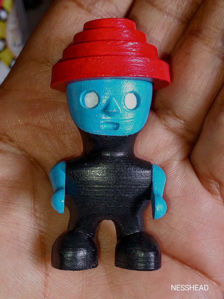 Mini Spudboy I put together and painted .
#nesshead #devo #devoband #devotee #markmothersbaugh @mmothersbaugh #mutatomuzika #newwave #boojiboy #energydome #arewenotmen #arewenotmenwearedevo #funkofunatic #funkofamily #80s #80smusic #whipit #toycollector #toycollection #spudboy