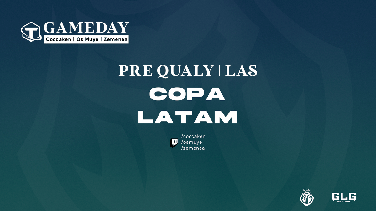 GLGesports's tweet photo. En este momento estamos jugadon el Pre Qualy de LAS de la Copa LATAM organizada por @xaste_8 y @Arucardo
En estos momentos están jugando
@OsMuyeTFT
@Cocca_Ken
@Zemenea_
Pueden ver su POV en sus canales de twitch
#GoGLG https://t.co/JQWfHlNfjz