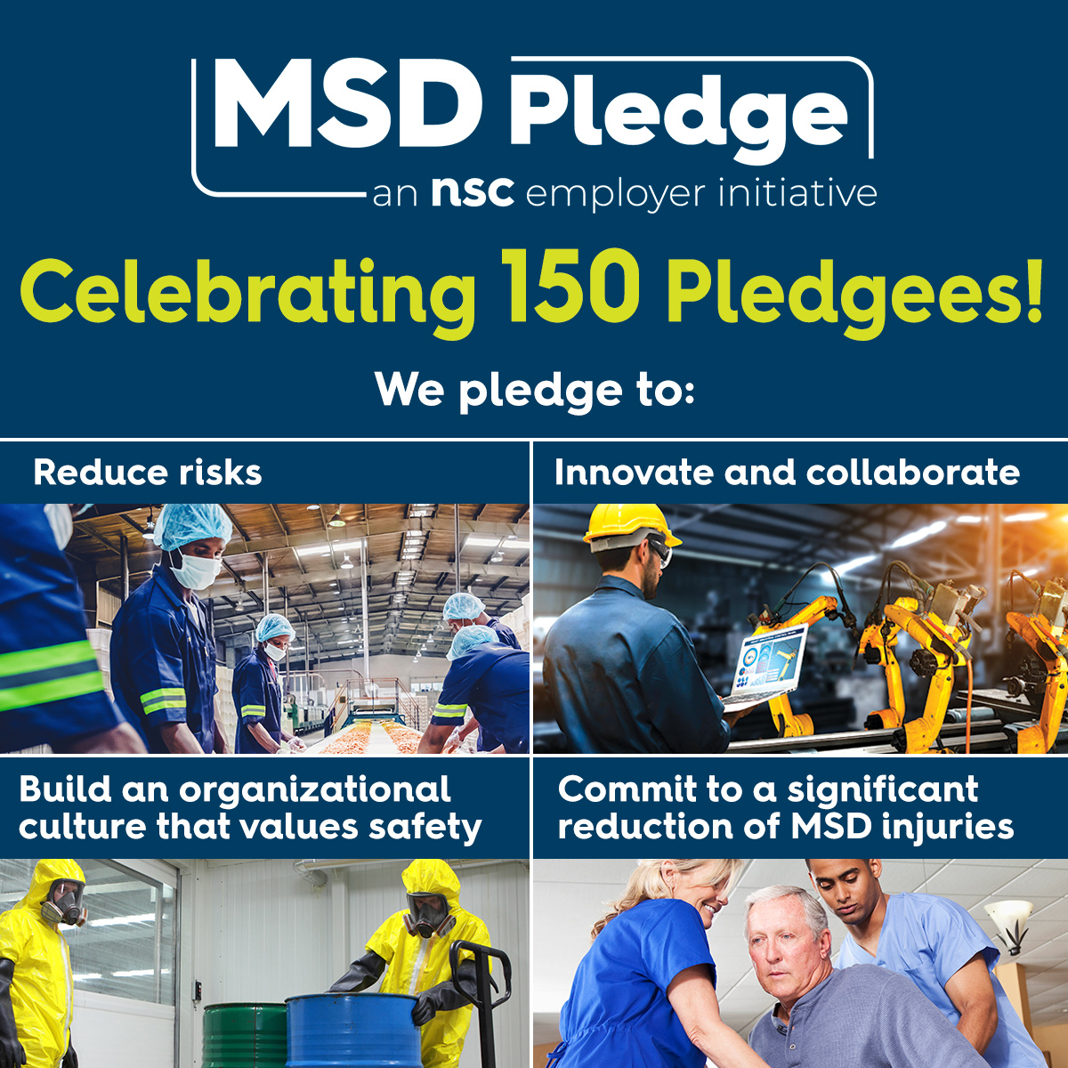 NSCsafety's tweet photo. Safety is all about continuous improvement, which is why we’re making it easier for our more than 150 #MSDPledge members to implement emerging technologies and advance their commitment to #WorkplaceSafety through the MSD Solutions Lab Pilot Grant 1.0 program. https://t.co/pnJIi2oApV