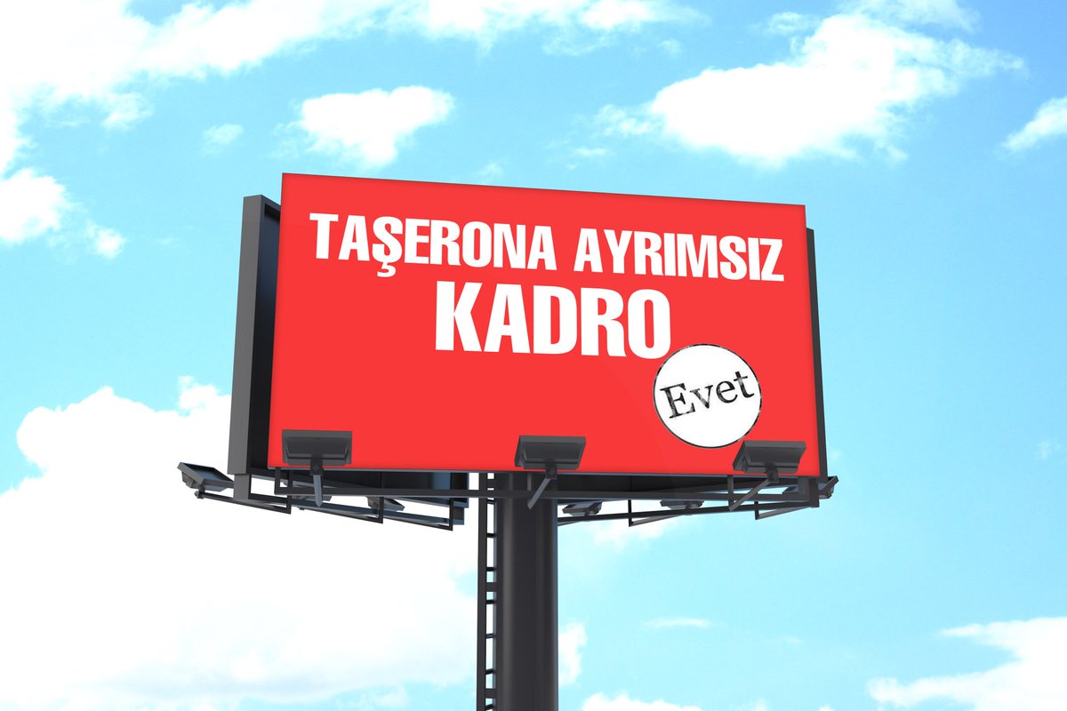 <a href="/turkiskonf/">TÜRK-İŞ</a> Genel Başkanı Ergün Atalay size bizzat taşeron sorununu iletti, <a href="/vedatbilgn/">Vedat Bilgin</a> size bizzat iletti. Gündemde sürekli bahsedildi. TaseronaBirSözün YeterReis dedik talebimizi herkese söylettik ama nafile.Şimdi 2. tur öncesi yine aynısını söylüyoruz ve kadromuzu istiyoruz.