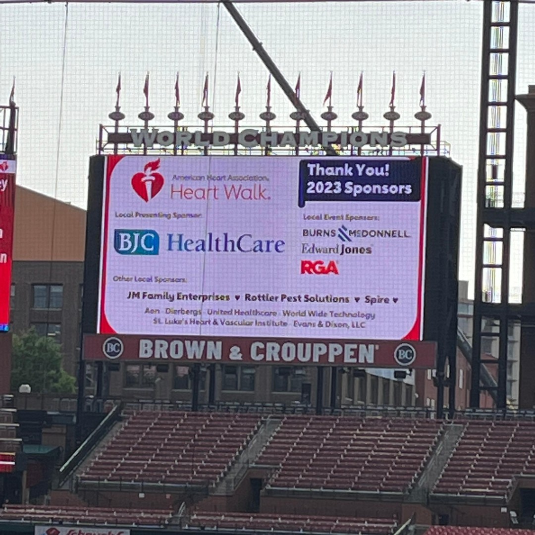 Thanks to the 900+ BJC employees, friends and family members who registered for Saturday’s American Heart Association Heart Walk. Team BJC raised over $75K to help children with congenital heart defects, train thousands in CPR, and fund groundbreaking brain and heart research!