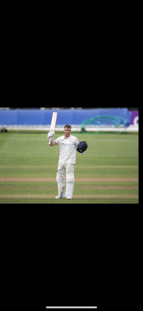 Special feeling scoring my first hundred for <a href="/DerbyshireCCC/">Derbyshire CCC</a> 💙 Now onto the <a href="/VitalityBlast/">Vitality Blast</a> 👊🏽🏏