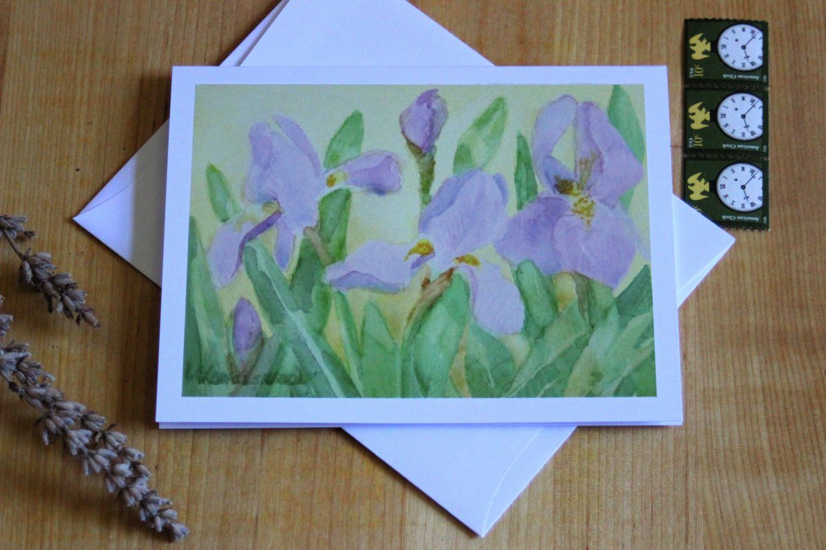 Purple Iris Note Cards  #stationery #cards #alloccasion #thankyounotes #birthdaywishes 
#artcards #purple #iris #flowers #mail #letters #floralart #Smilett23 #shopsmall #supportsmallbusiness #EtsyStarSeller 

etsy.com/SycamoreWoodSt…