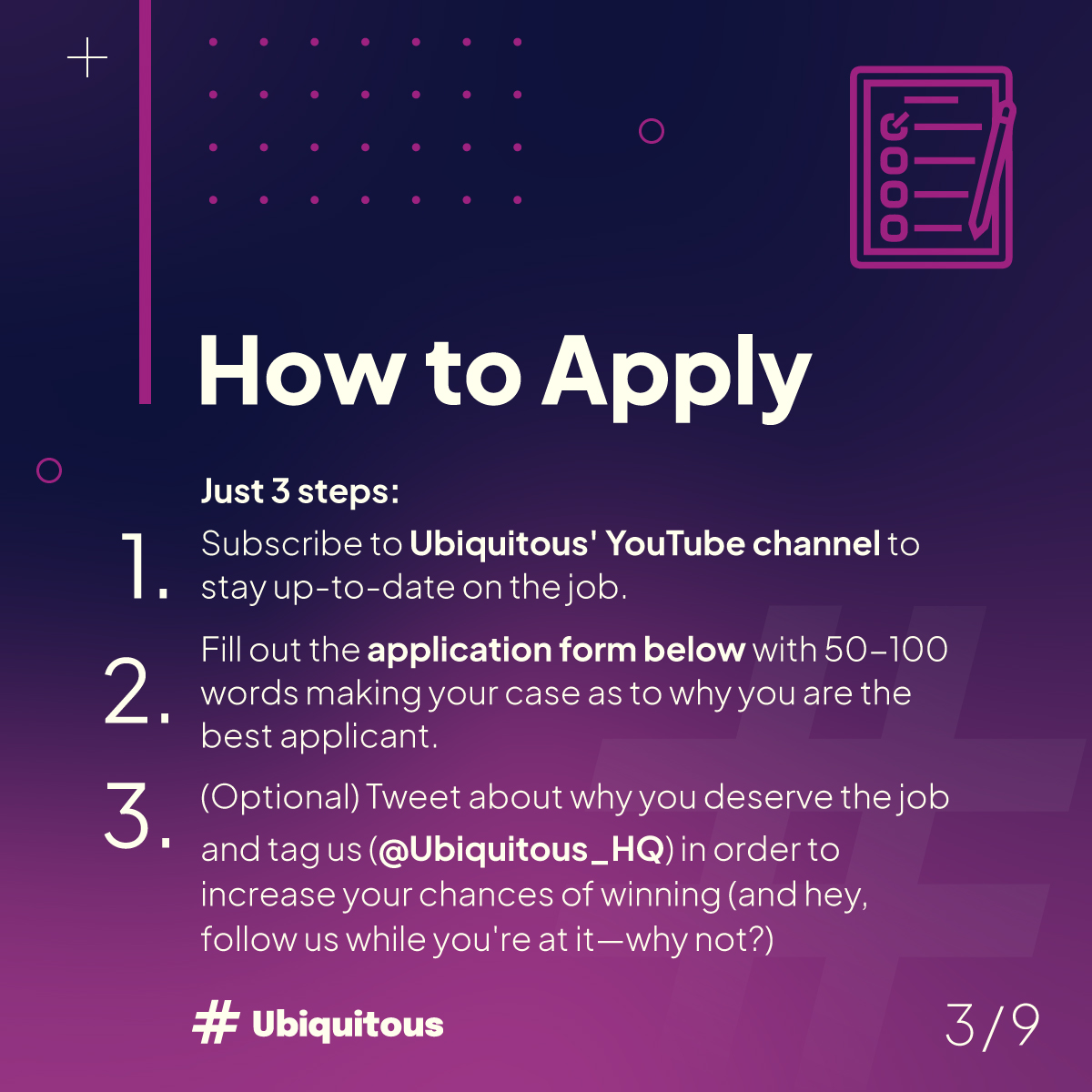 The Ubiquitous TikTok Watching Job 2.0 is open to applications for another two weeks! 👀

Click through the thread to read the details and apply at the link below. 👇
ubiquitousinfluence.com/tiktok-watchin…