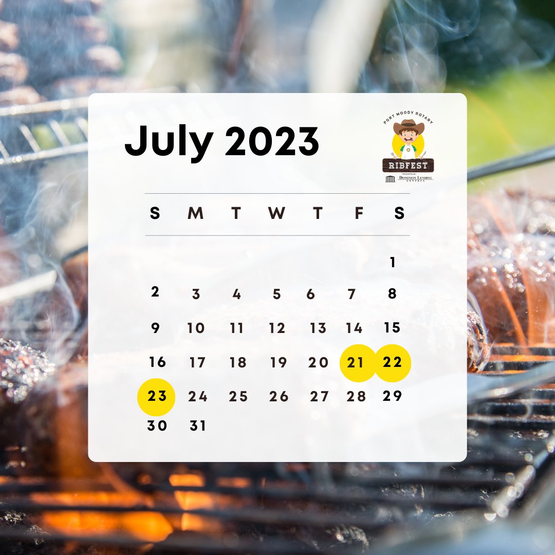 Mark your calendars! 10 weeks until RIBFEST 2023!

Stay tuned for more info about the event 👀