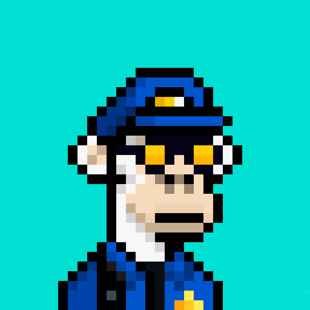 Doenerjunkie's tweet photo. @Wolfgan04 @apehousecnft On the way
#mintingnow #mint #CNFTProject #CNFT #NYPD #AHPD #Police #JustPixel https://t.co/1J8uzHb0i7