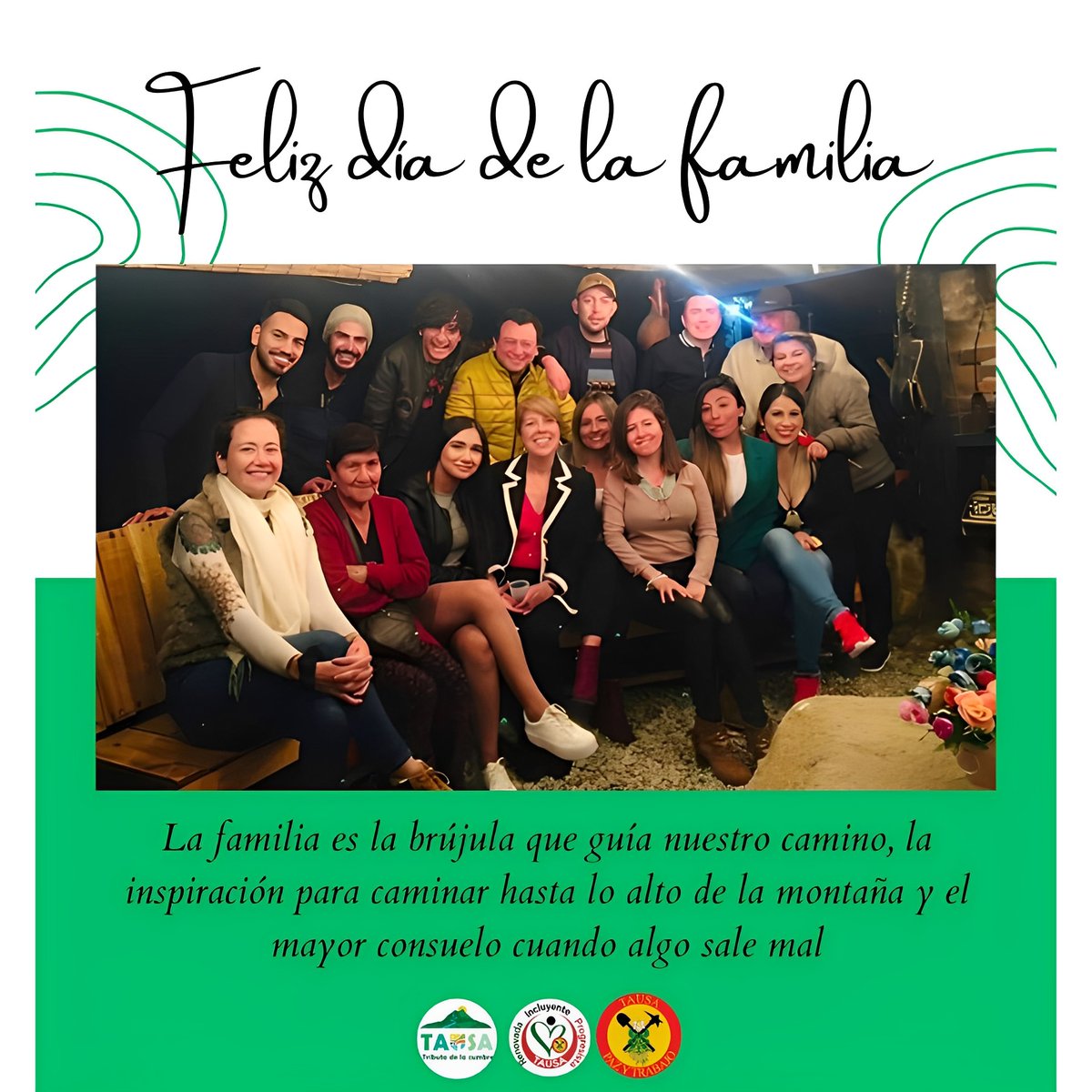 TAlcaldia's tweet photo. #𝐄𝐧𝐅𝐚𝐦𝐢𝐥𝐢𝐚𝐒𝐞𝐏𝐫𝐨𝐠𝐫𝐞𝐬𝐚
💚🖤❤️
Nos sumamos a la celebración del día internacional de la familia, con el fin de fortalecer el papel que tiene la familia en la construcción de una mejor sociedad.

@CundinamarcaGob https://t.co/I0yIGPGKju