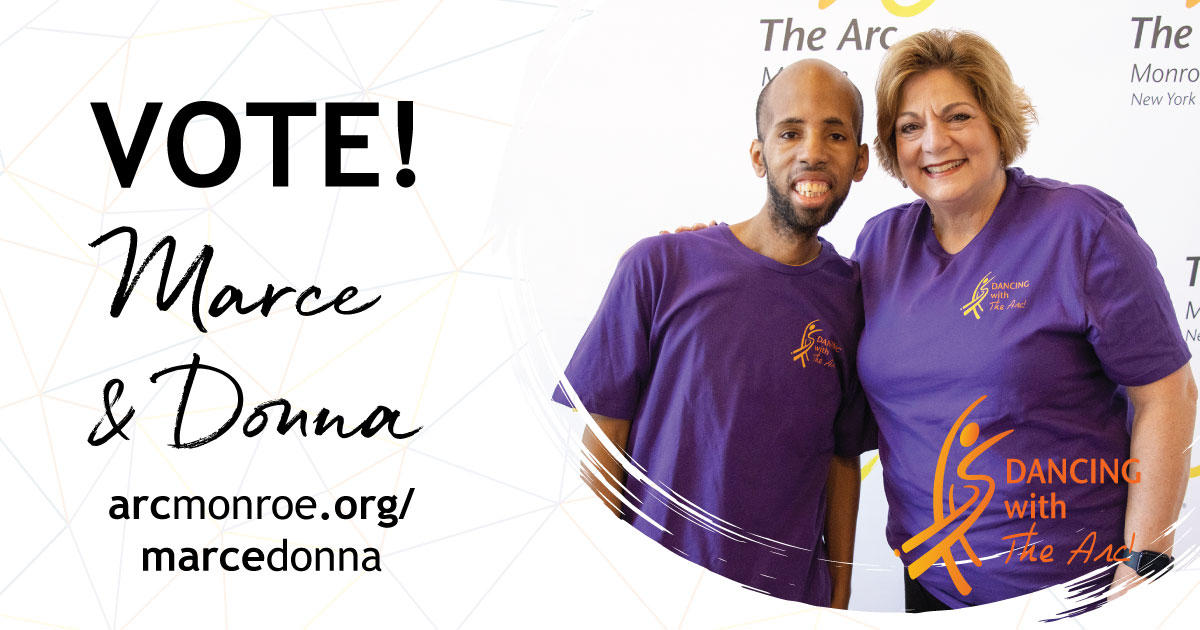ArcofMonroe's tweet photo. @DonnaDedee and Marce Simmons are hard at work rehearsing their magical performance for Dancing with The Arc at Innovative Field on June 8! (1/2) https://t.co/e1Aur4zlYb