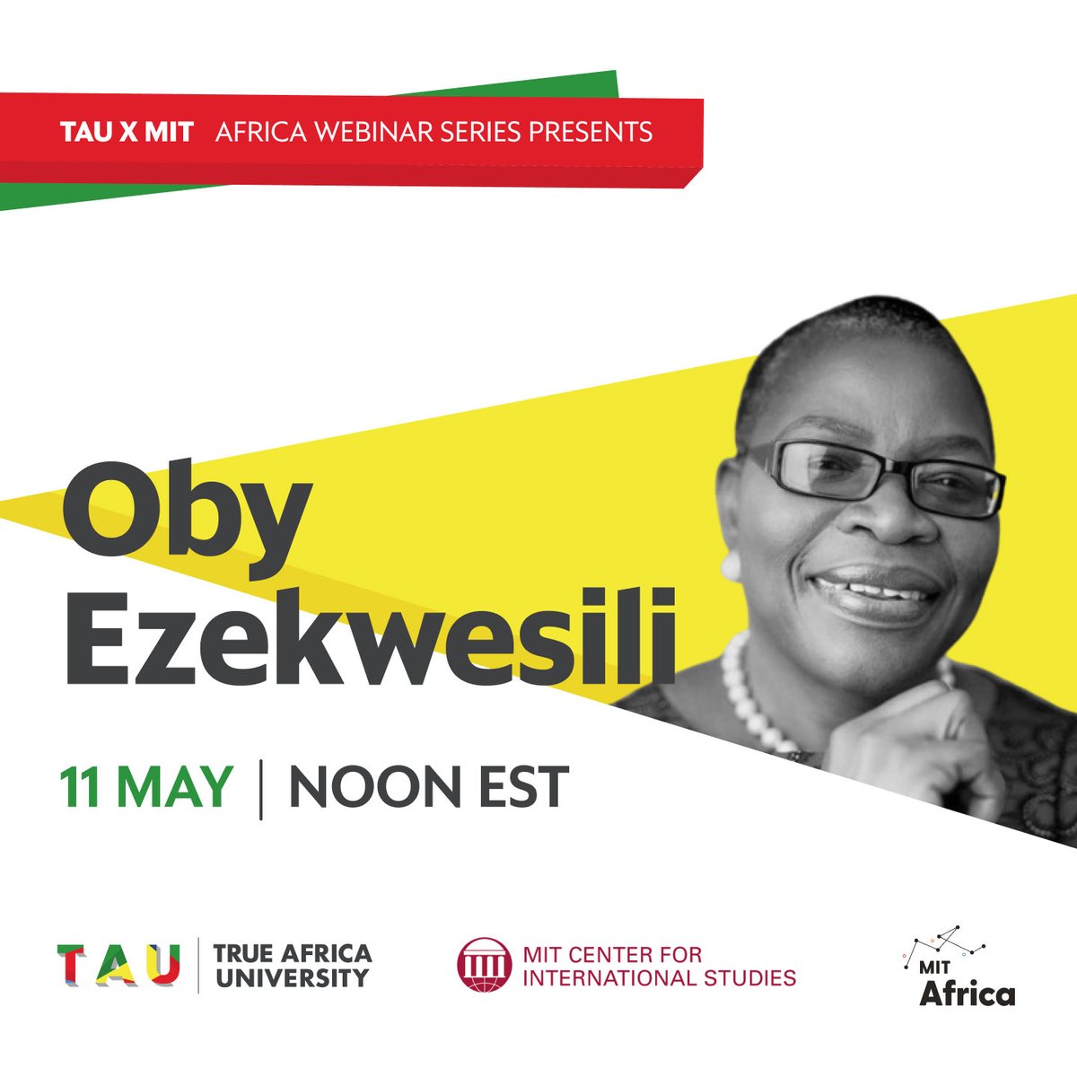 obyezeks's tweet photo. The MIT Center for International Studies (CIS) and MIT-Africa has partnered with TRUE Africa University (TAU) to host a 7-week webinar series focused on various aspects of sustainable development in Africa.
Thursday May 18 @ 12pm EST https://t.co/8ejsA77n6H. @ClaudeGrunitzky 🙌🏾✍🏾 https://t.co/qeq32ABKPv