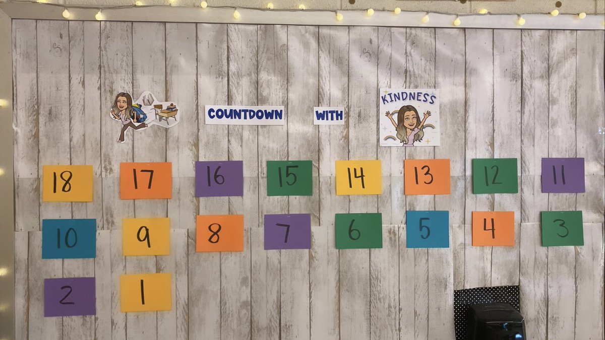 PSDSieverts's tweet photo. Countdown with KINDNESS💙 We are counting down to the last day of school by showing kindness each day to one of our classmates by making them a poster full of positive words and compliments☺️ #classroomfamily #spreadkindness @PSDGrasse https://t.co/XL5pHVorJE