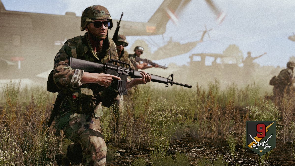 9ACG_Arma's tweet photo. 9th Air Commando Group Infantry, CH-53 Air Assault in West Germany, 1983. #Milsim #Arma3 #Arma3Photography https://t.co/zul4CTkbmJ