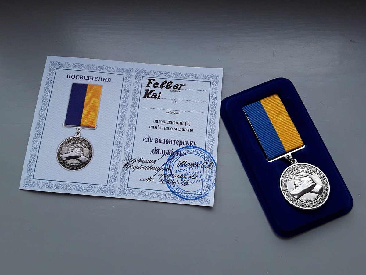 FellerKai's tweet image. This #Ukrainian medal will forever connect me to this unique country and its amazing people!
#SlavaUkraïni - #HeroyamSlava