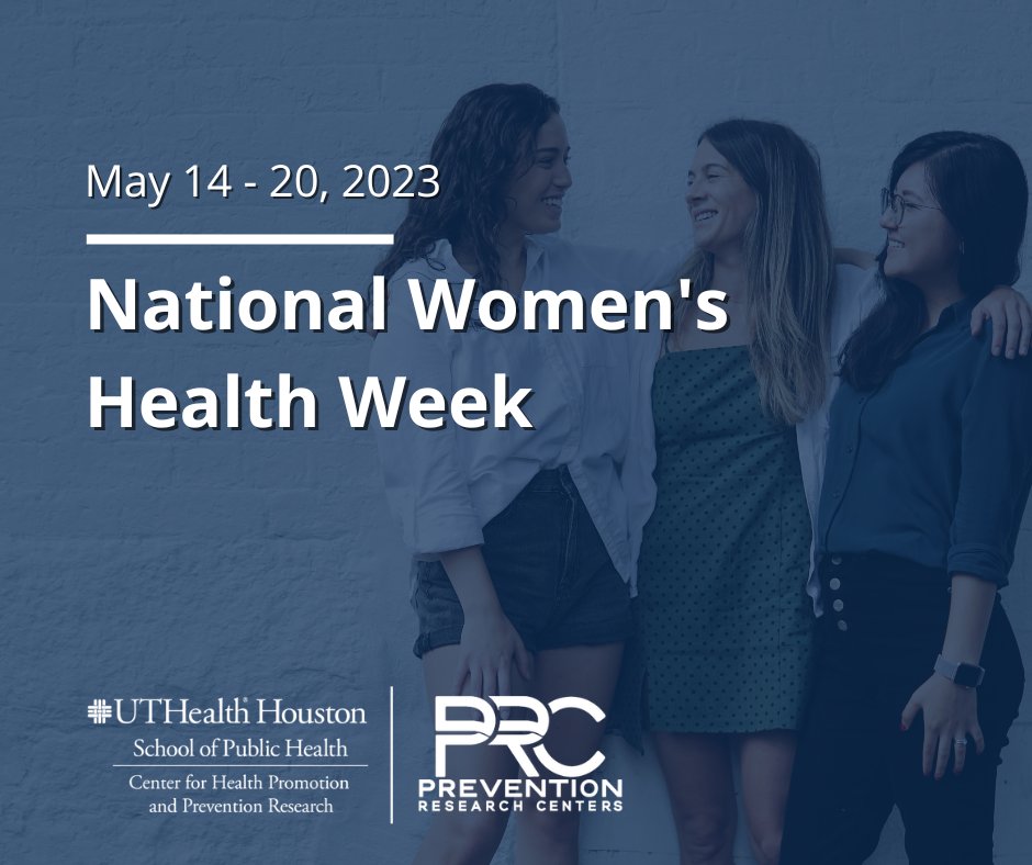 UTHpromotion's tweet photo. It’s National Women’s Health Week! You can keep up on some of our breast and cervical cancer prevention efforts by following our projects at @saludenmismanos and @AllVaccines. #NHWH https://t.co/czMGD0t5y5