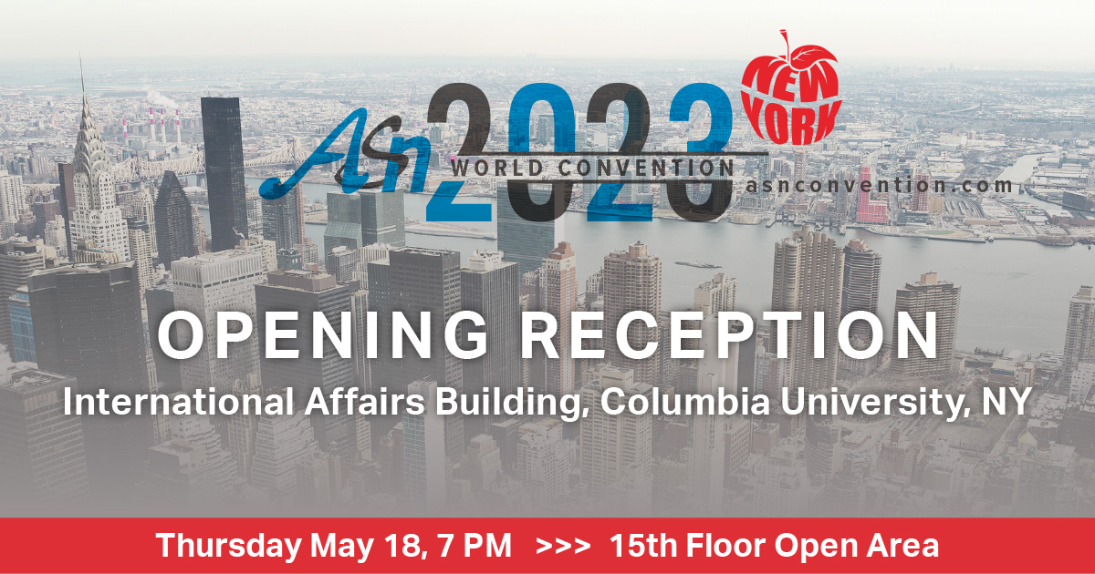 ASN (@asn_org) on Twitter photo #ASN23 is happening very very soon and we rejoice to see all your faces once again after a 4-year hiatus.
Please join us for our Opening Ceremony on May 18 at <a href="/Columbia/">Columbia University</a>, 7PM, 15th floor. See you there! #ASN23 is happening very very soon and we rejoice to see all your faces once again after a 4-year hiatus.
Please join us for our Opening Ceremony on May 18 at <a href="/Columbia/">Columbia University</a>, 7PM, 15th floor. See you there!