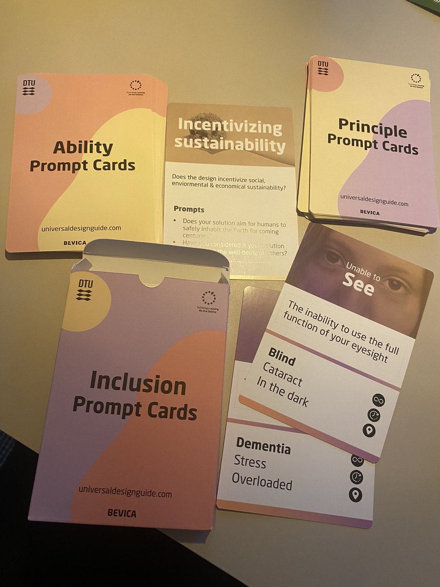 Fascinating workshop by Assistant Professor Dagny Valgeirsdottir <a href="/DTUtweet/">DTU</a> Skylab today re: Promoting an inclusive mindset #Rehabilitation #Quality2023 #Inclusion #Disability #Ability #UniversalDesign