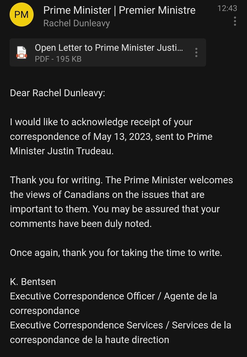 exmilspo's tweet photo. Fastest response from @justinpjtrudeau I've received!
I appreciate the acknowledgment; but where is the action?
A public service is not following the law under your government and I for one demand more!
Who is with me?
#veteransaffairs #openletter #callforaction #gender https://t.co/a4Z8ceGGj8