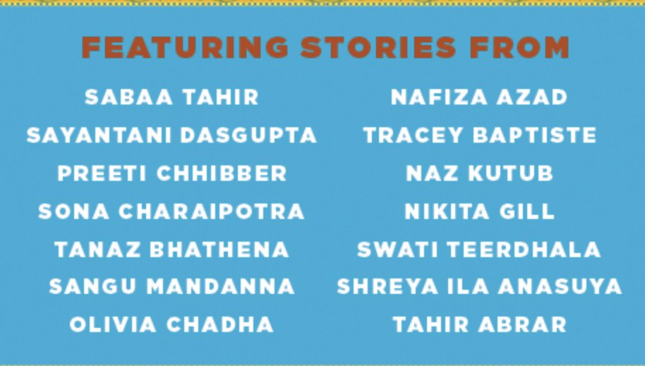 An awesome way to celebrate #AAPIHeritageMonth is by preordering this stunning collection of South Asian SFF edited by me and @sona_c and out next week! 
magichasnoborders.com

Just look at this list of stellar contributors! So proud of these gorgeous stories!💫💫💫