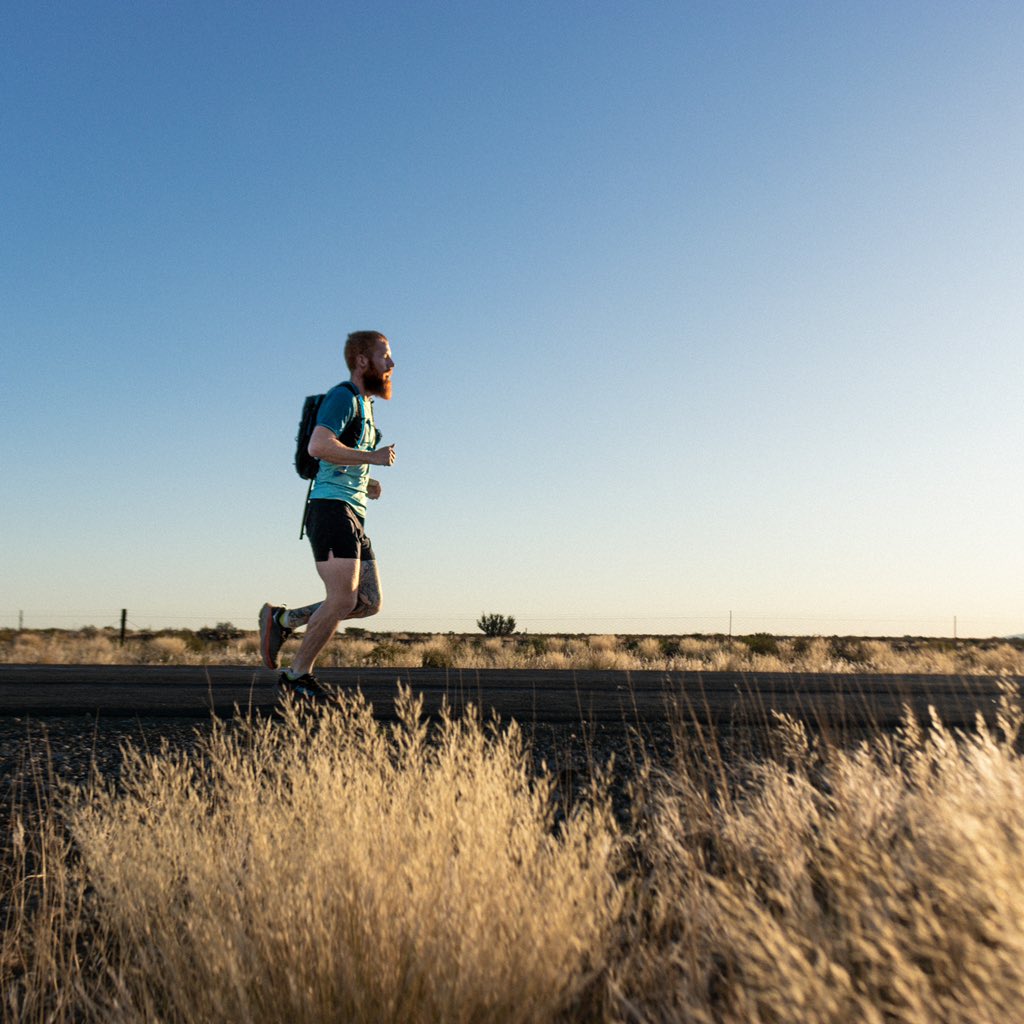 hardestgeezer's tweet photo. #ProjectAfrica Day 24: 60.1km

On road. Look up. Desert. Look down. Tarmac. Carry on for 20km. Stop. Boys throw a variety of edible objects at me. I inhale. No chewing. Inefficient use of time & energy. 

Back on road. More desert. Hold tight another 20km. Stop. Drink juice. Eat biscuits. Go for poo. Deep squat. Back on road. Final 20km. 

Stumble into van. Eat everything in sight. Have baby wipe shower. Talk tactics for 1v1 lion combat with boys. Go bed. Repeat.