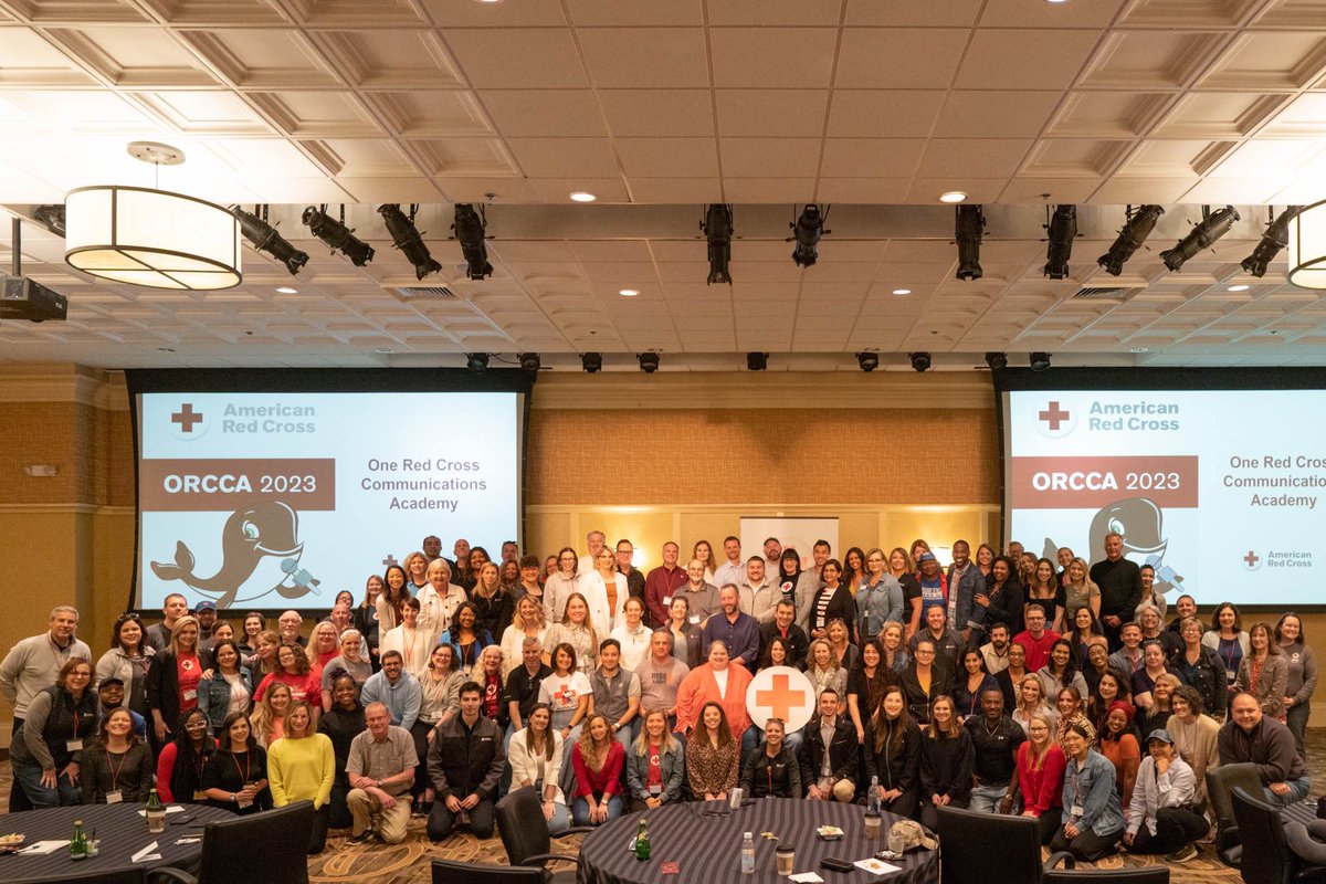 GARedCross's tweet photo. ✨Check out the highlights from our 1st One Red Cross Communications Academy! Our group of communicators from across the country met &amp; spent last week together in DC to learn &amp; grow. We did a disaster simulation with Red Cross volunteers serving as actors. #ORCCA #RedCross https://t.co/qIkgmlvnys