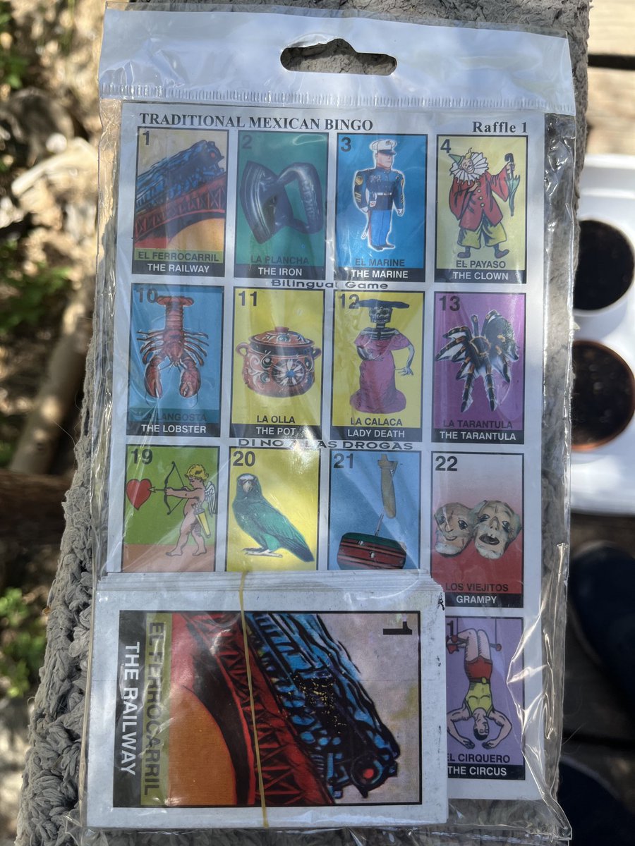 BarthlyJohn's tweet photo. Mexican Bingo. Cost: $1.50 https://t.co/jdtzinbKOn