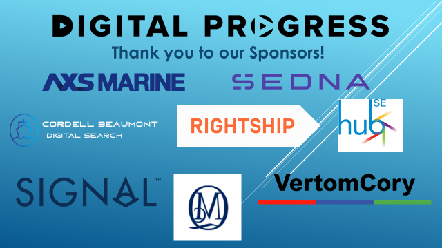 Last chance to register for #DigitalProgress23

The London Charterers' and Shipbrokers' Forum is taking place on 17th May 23 at the <a href="/codenodeuk/">CodeNode Space & Events</a> 

Registration will close midday on the 16 May 23

binnacle.ltd/digital-progre…

Thanks to our sponsors!