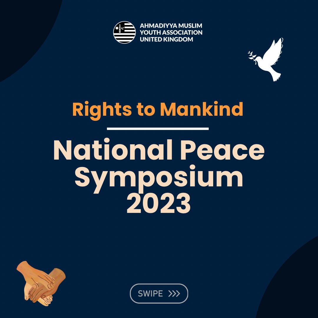 UKMuslimYouth's tweet image. National Peace Symposium 2023 🕊️ 

A series of posts echoing the message of Hazrat Mirza Masroor Ahmad (aba) on how to establish peace in the world, and how these guidelines have been prescribed since the time of Prophet Muhammad (pbuh)

#Islam #Ahmadiyyat #Peace #Khilafat