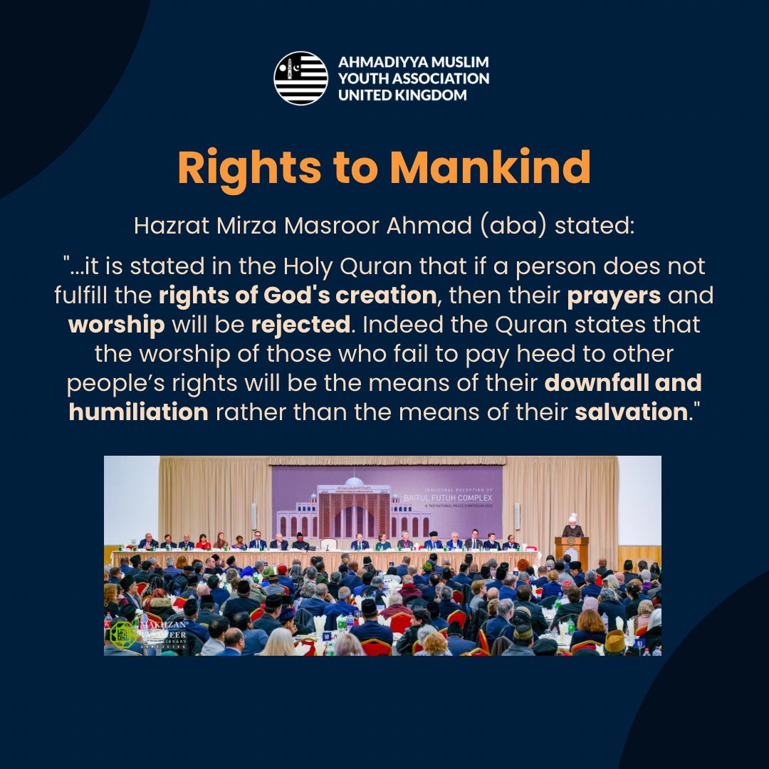 UKMuslimYouth's tweet image. National Peace Symposium 2023 🕊️ 

A series of posts echoing the message of Hazrat Mirza Masroor Ahmad (aba) on how to establish peace in the world, and how these guidelines have been prescribed since the time of Prophet Muhammad (pbuh)

#Islam #Ahmadiyyat #Peace #Khilafat