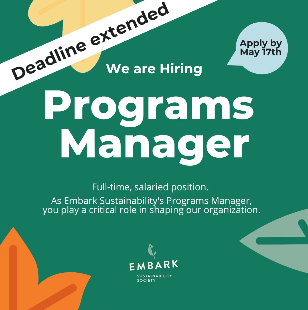 Embark Sustainability Society tweet media