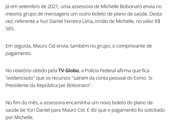 JornalNoAtaque's tweet photo. Em reportagem do G1, tentam emplacar que Bolsonaro pagava contas de familiares de Michelle com dinheiro público. Por 20 parágrafos a reportagem citas gastos, depósitos e pagamentos de parentes da esposa de Jair. Mas no 21º parágrafo a surpresa, a própria TV Globo tem acesso a um relatório que diz que fica evidenciado que os recursos SAÍRAM DA CONTA PESSOAL DO PRESIDENTE.

Qual o crime?

Pura cortina de fumaça, podem se preparar porque vem coisa por ai!