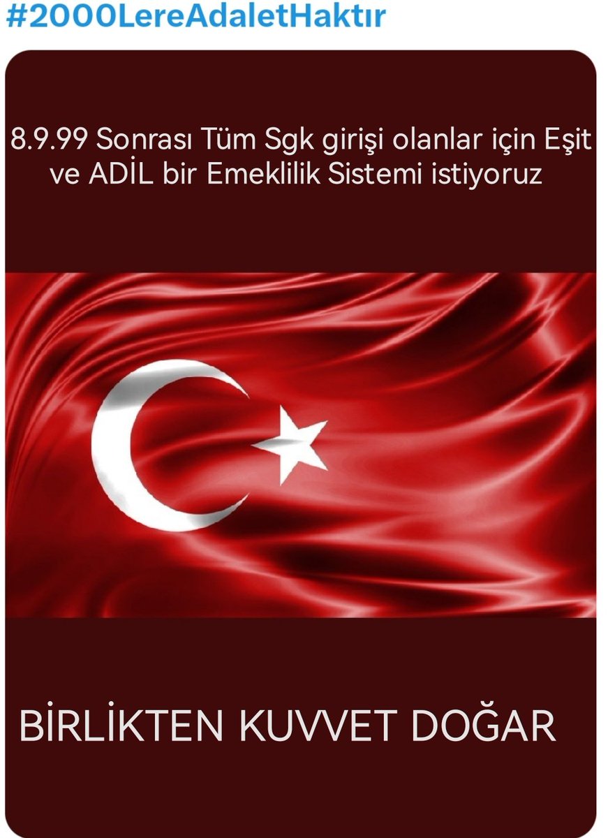 Gençler
DELİKANLIM!!!
Haydi Birlik ve Beraberliğe... 
#SgkyaEşitAdalet